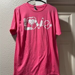 Gildan Pink Women’s Love Medical Graphic Tee